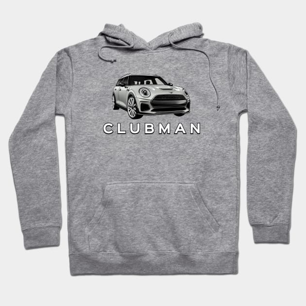 MINI Cooper Clubman Version 2 Hoodie by CarTeeExclusives